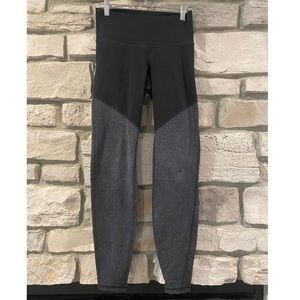 High Waisted Gray and Black Leggings